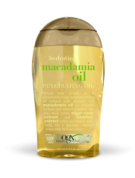 OGX Penetrating Oil, Hydrating Macadamia Oil, 3.3oz -- This is an Amazon Affiliate link. Find ...
