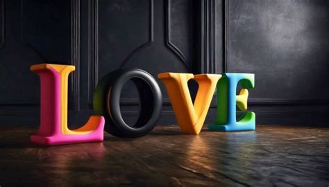 LOVE, 3D, Graphic Art Free Stock Photo - Public Domain Pictures
