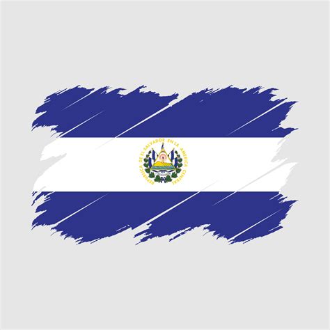 El Salvador Flag Brush 14912199 Vector Art at Vecteezy