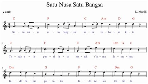 Lirik Lagu Nasional Satu Nusa Satu Bangsa Liberty Manik - Terbaru Online