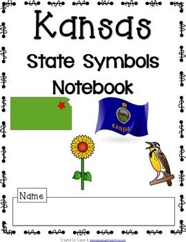 Kansas State Symbols Notebook by Easy Peasy Teaching | TPT