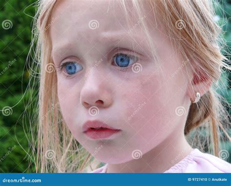 Sad young girl stock photo. Image of nice, eyes, child - 9727410