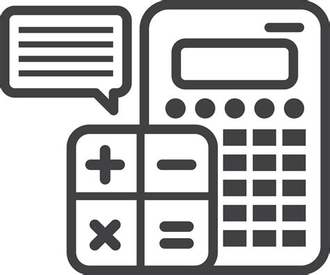 calculator and tax illustration in minimal style 13396887 Vector Art at ...