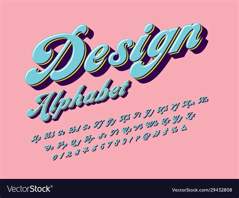 Groovy font Royalty Free Vector Image - VectorStock