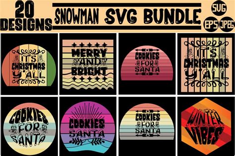 Snowman SVG Bundle Bundle · Creative Fabrica