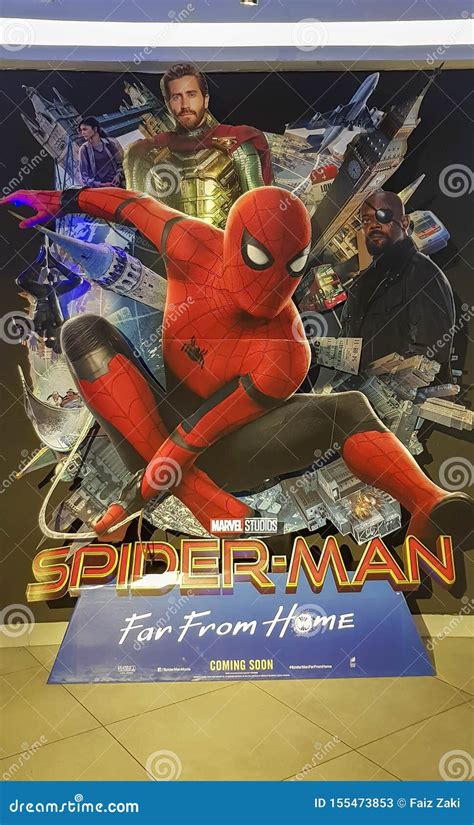 Spider-man Far from Home Movie Poster, this Movie Featuring Spiderman Versus Mysterio Editorial ...