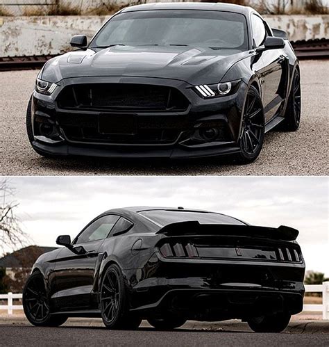 All Black Ford Mustang S550 GT modified | ThrottleXtreme.com | Черный мустанг, Пикап форд ...