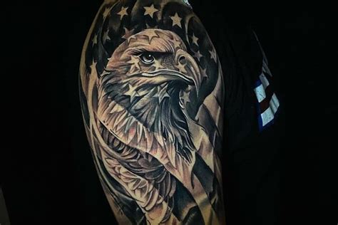 79 Filler Tattoo Design Ideas – [2021 Inspiration Guide] | Mens shoulder tattoo, Patriotic ...