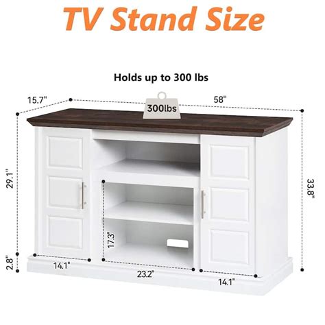 65 Inch TV Stand, Entertainment Center with Storage - On Sale - Bed ...