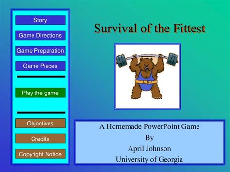 PPT - Survival of the Fittest PowerPoint Presentation, free download - ID:219993