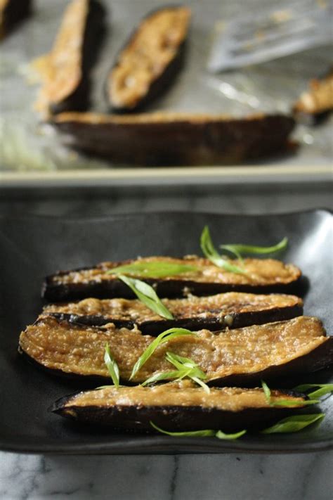 Japanese Miso Eggplant Recipe with Ginger Glaze | Easy Vegetarian