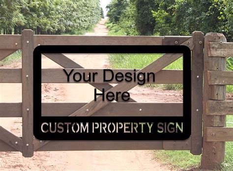 Custom Property Sign - Hot Cut