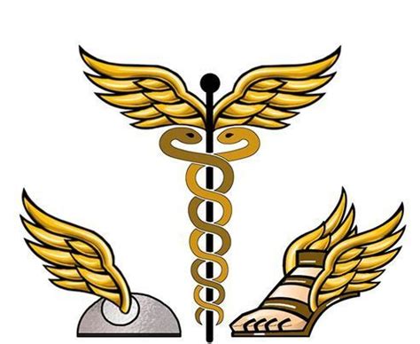 Greek God Hermes Symbol Tattoo - 60 Caduceus Tattoo Designs For Men ...