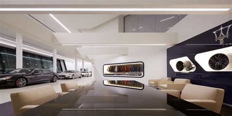 New lighting in car showroom -Led linear light -Lightstec