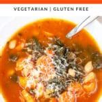 Cannellini Bean Kale Soup with Carrots | The Rustic Foodie®
