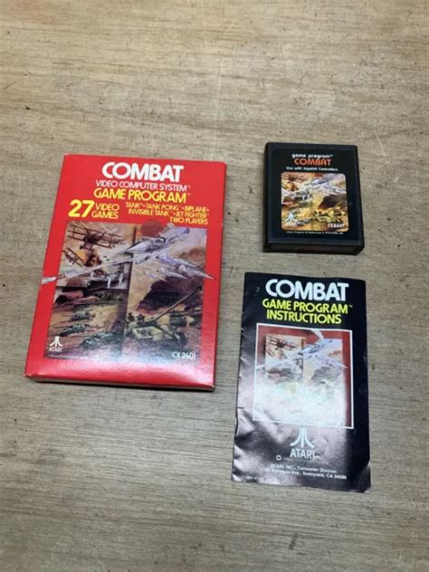 COMBAT (ATARI 2600) Picture Label Game Cart Complete w/ Manual CX2601 Tested $18.00 - PicClick