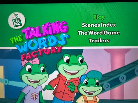 Talking Words Factory DVD Menu by ALEXLOVER366 on DeviantArt