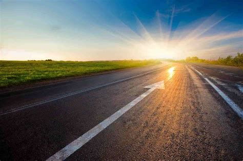 road to the sunset | Road, Landscape, Wall murals