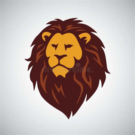 African Lion Logo Vector stock vector. Illustration of cool - 105766780