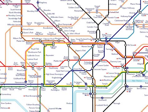 Tube Map Central Line – Verjaardag Vrouw 2020