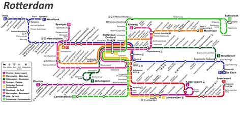 Rotterdam Tram Map - Ontheworldmap.com