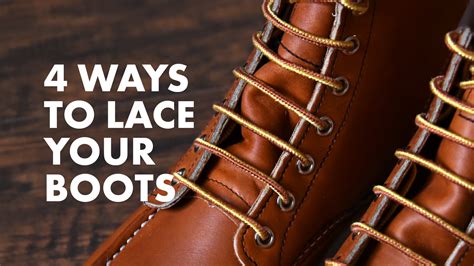 The Lacing Guide: 4 Ways to Lace Your Boots – Blue Owl Workshop