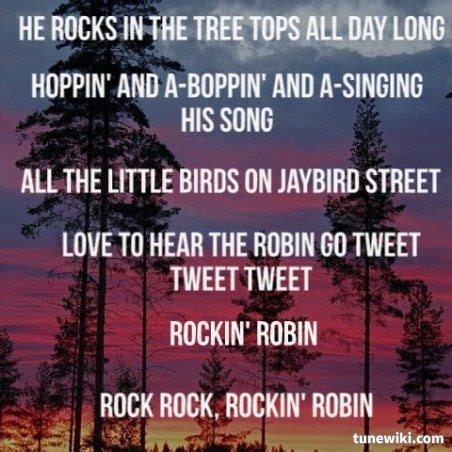 "Rockin Robin" by Bobby Day.