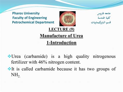 2-Uses of Urea - Pharos University in Alexandria