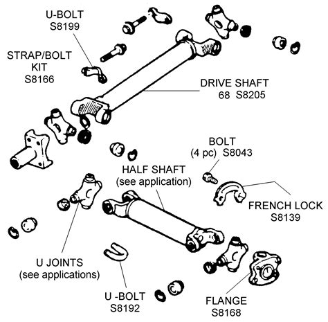 Drive Shaft and Related - Diagram View - Chicago Corvette Supply