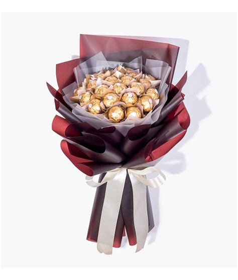 24 Pcs Ferrero Rocher Bouquet | Free Delivery | Carmel Flowers