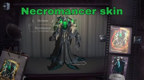 Necromancer skin gameplay | Feaster S skin | Nosferatu | Identity V | Asia server - YouTube