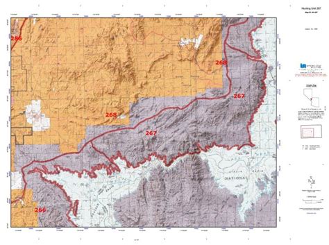 Nevada Hunting Unit 267 Topo Maps for Sale | Nevada Hunting Maps