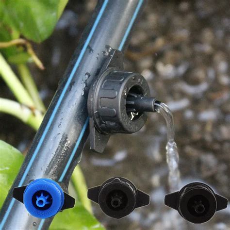 100pcs Pack 4l H 8l Pressure Compensating Drip Irrigation Emitter Turbo Style On Line Dripper ...