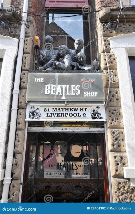 Beatles Shopping In Liverpool Mathew Street Editorial Photography ...