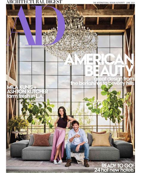 Ashton Kutcher and Mila Kunis Share Home Photos in Architectural Digest