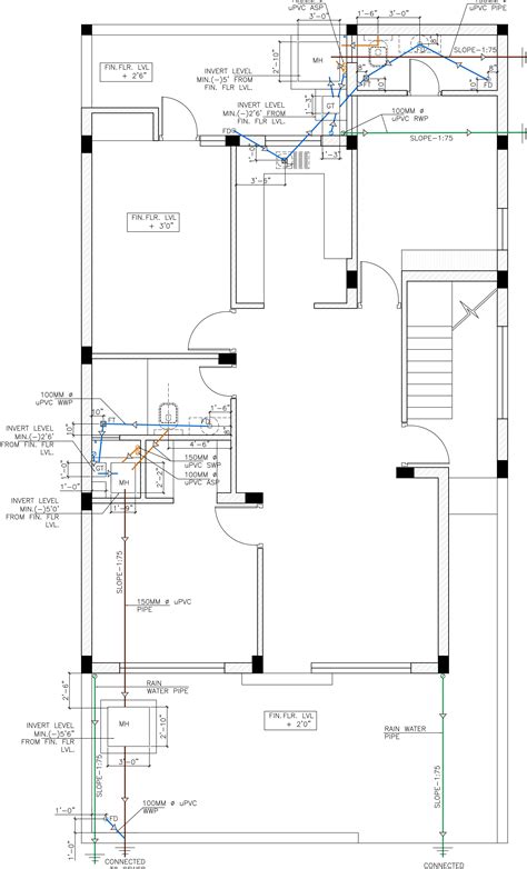 Plumbing Layout for a Residence