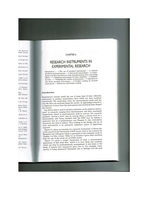 (PDF) Chapter 6: research instruments in experimental research