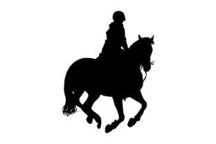 Horse Riding Silhouette Graphic by Illustrately · Creative Fabrica