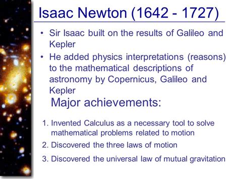 Gravity Isaac Newton And Astronomy