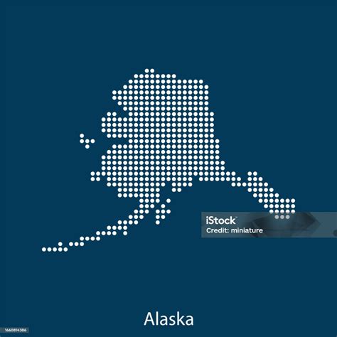 Alaska Map Stock Illustration - Download Image Now - Abstract, Alaska ...