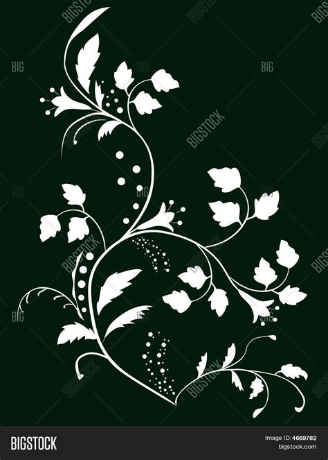 Botanical Background Vector & Photo (Free Trial) | Bigstock