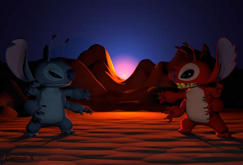 Stitch vs. Leroy by DemonXTartarus on DeviantArt