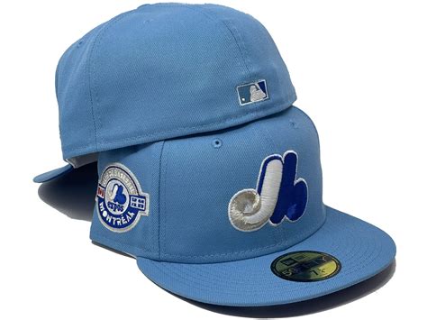 MONTREAL EXPOS SKY BLUE ROYAL BRIM NEW ERA FITTED HAT – Sports World 165