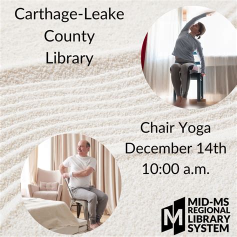 Chair Yoga class – Mid-MS Regional Library System