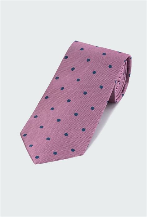 Pink Polka Dot Tie| INDOCHINO