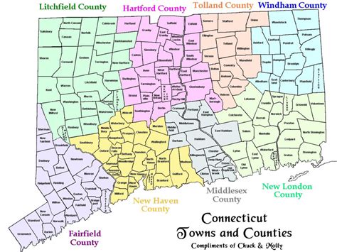 Map Of CT Towns And Counties – Printable Map of The United States