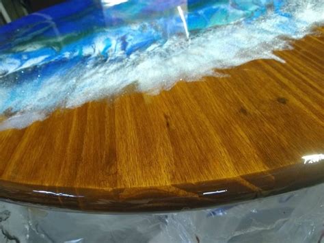 Epoxy Resin Table Top 36-Inch Your Colors or Theme | Etsy