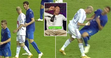 Marco Materazzi Insulted Zinedine Zidane Before World Cup Final Headbutt