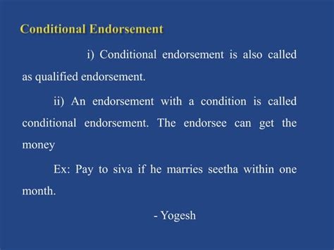 Endorsements, definition, allonge, kinds of endorsement, blank endorsement, special endorsement ...