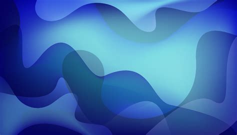 Abstract blue gradient wallpaper, background with free flowing, semi-transparent silky smooth ...